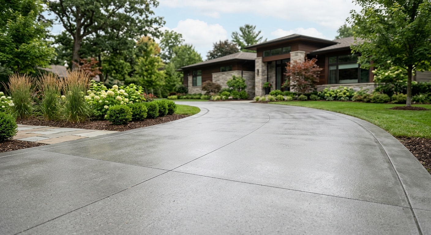 Concrete driveway sealer