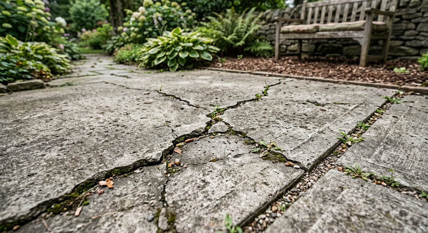 Concrete patio restoration